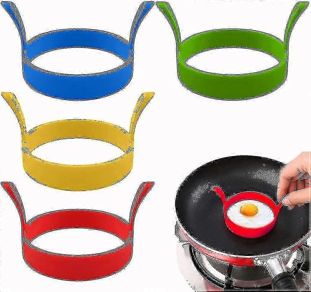 4pcs Silic Non-stick Omelette Pancake Mold