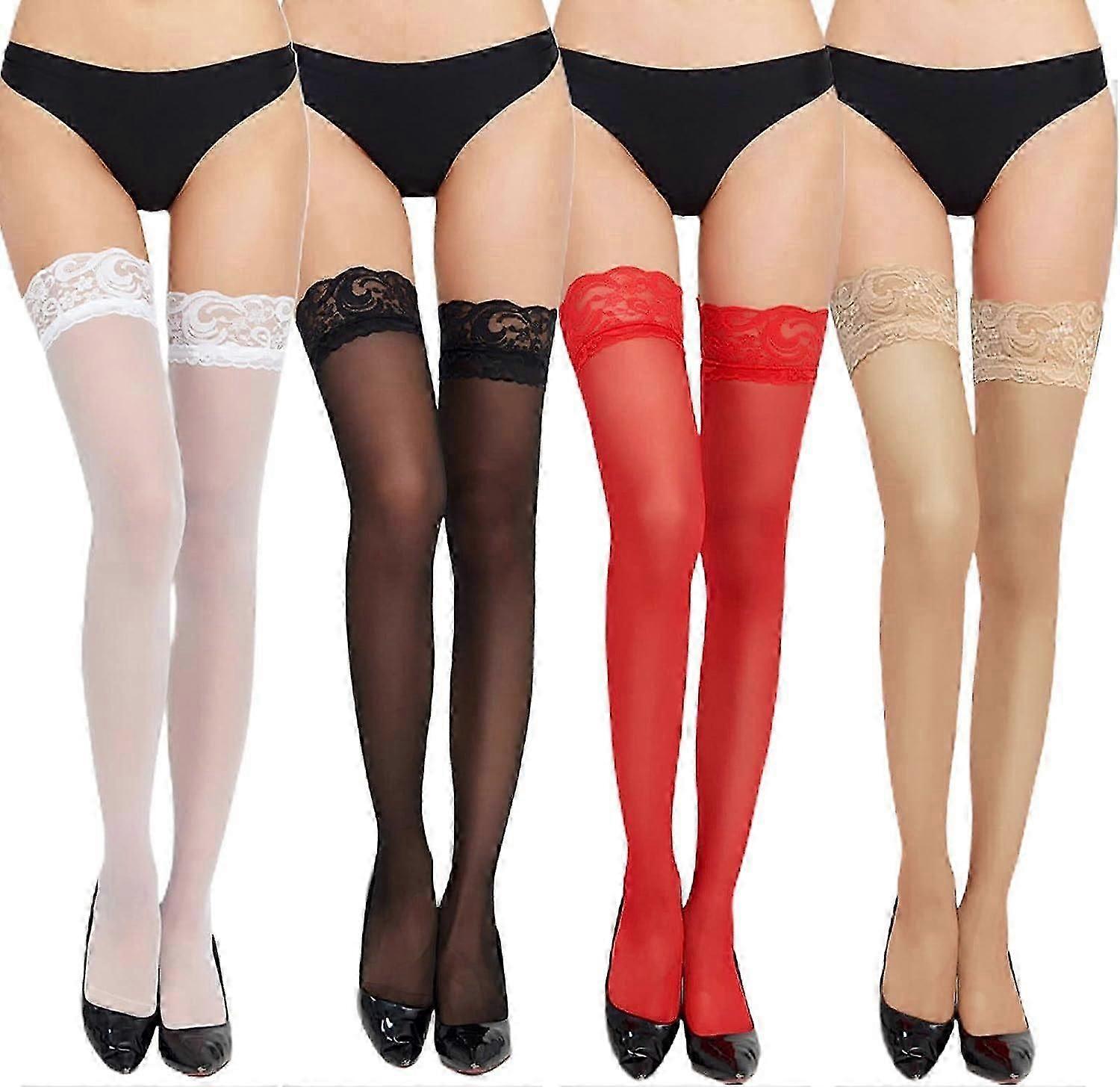 Silk Sheer Tights with Oily Shine High Elasticity Denier 8 Women's Hosiery