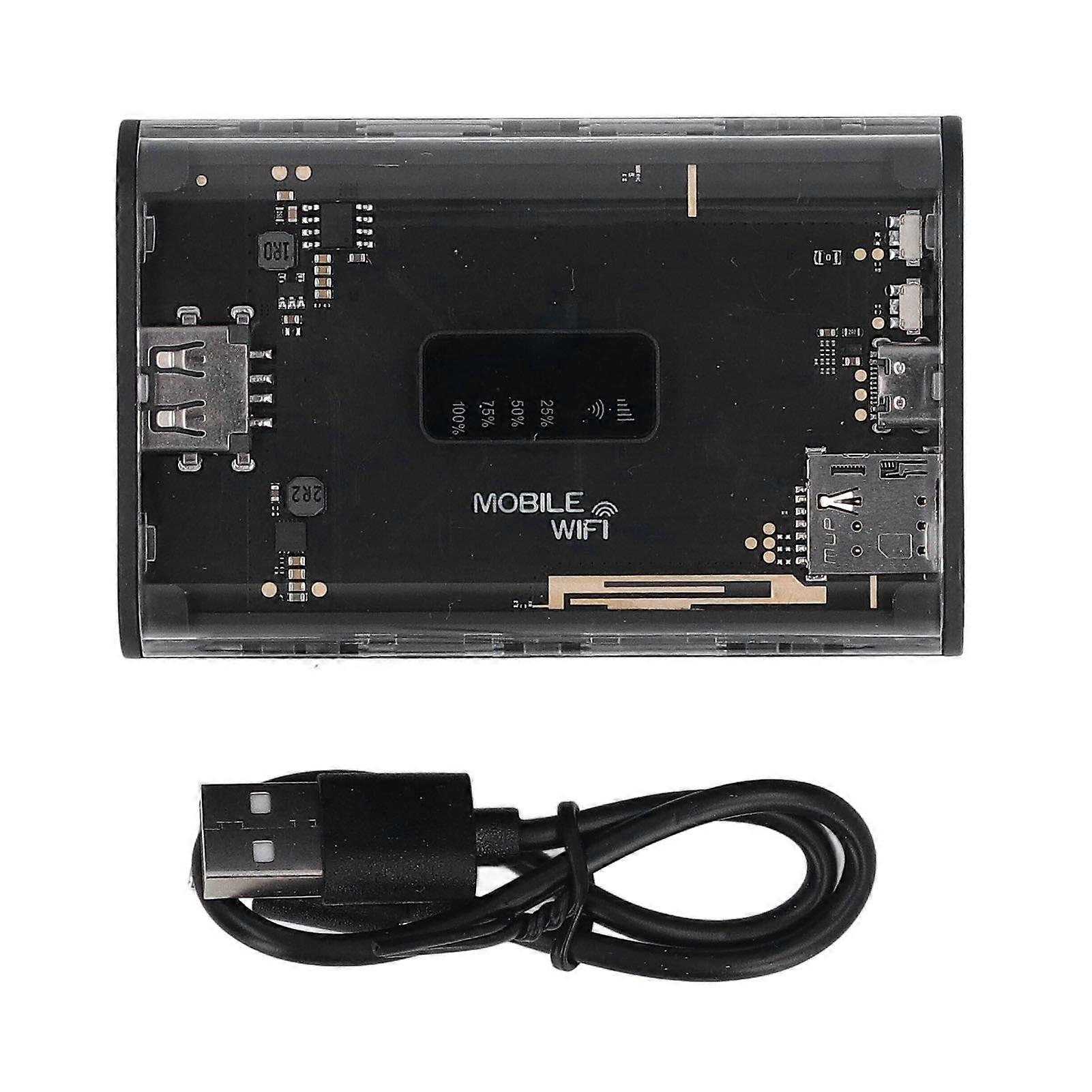 4G LTE WiFi Router for 10 Users 150Mbps Unlocked Portable WiFi Travel Mobile Hotspot Router with SIM Card Slot 5200mAh Battery for Asia