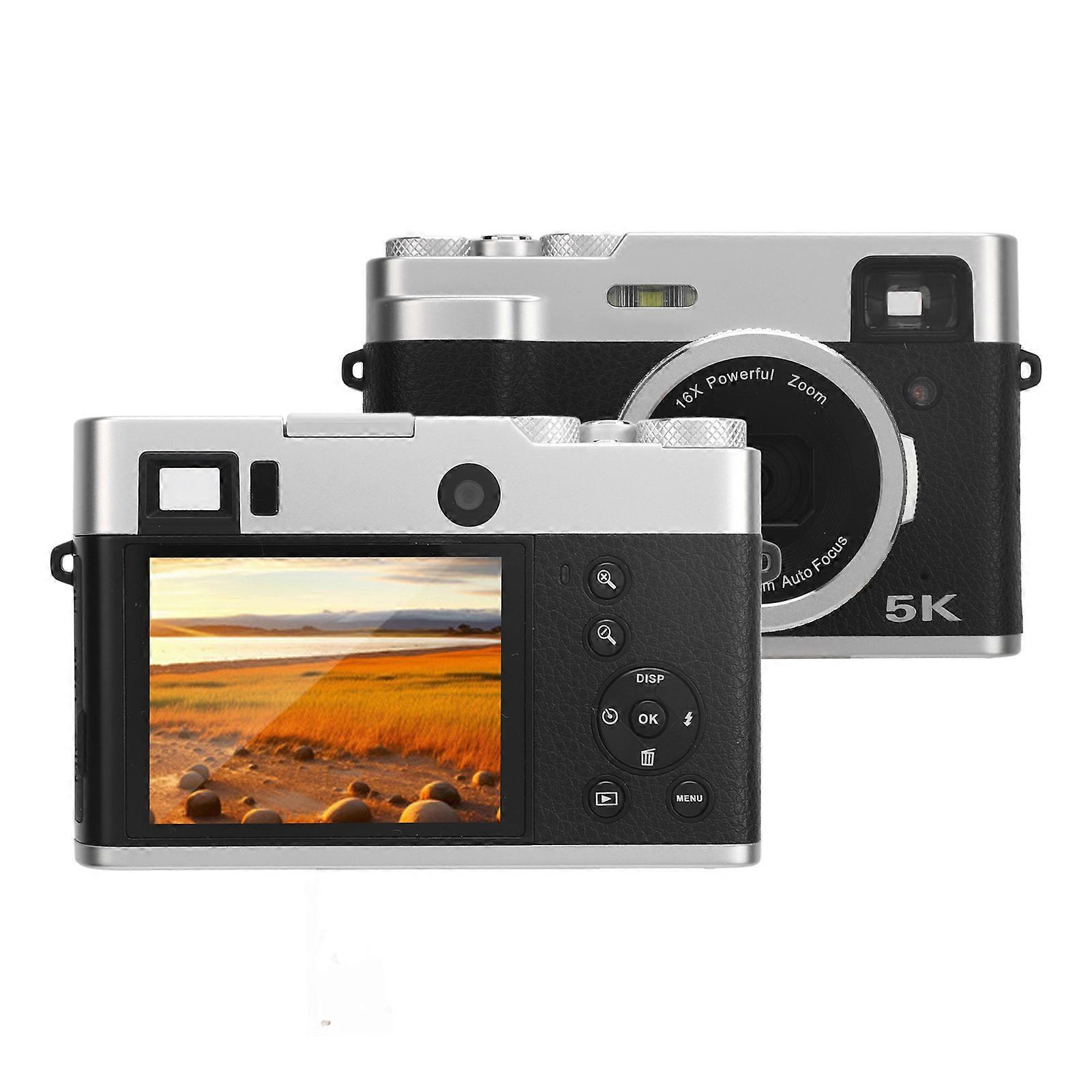 5K 48MP Vlogging-Kamera 16X Zoom WiFi 2,8" Display EU-Stecker