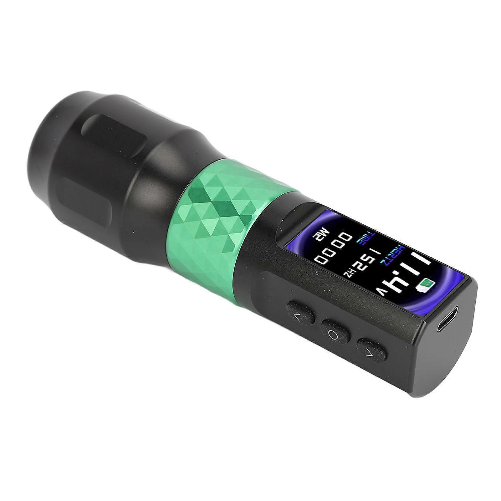 Wireless Tattoo Pen Kit 2000mAh 125x39mm Green LED Display