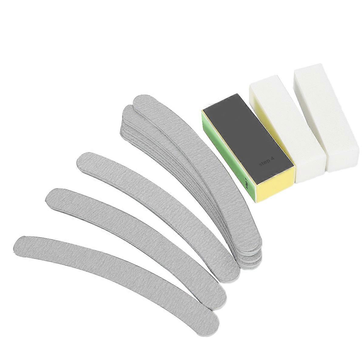 13PCS Nail Art Sanding Files Buffer Block for Nail Polish Assorted Color foam
