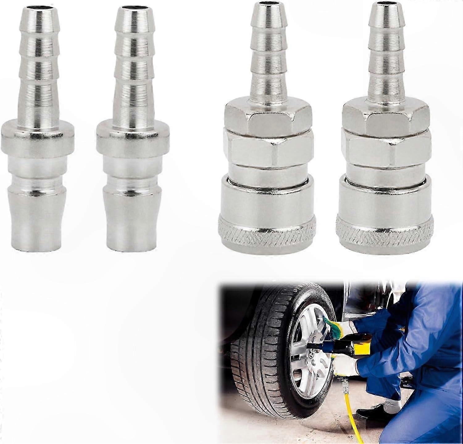 8mm Pneumatic Quick Coupler, Air Compressor Connector Kit, Nozzle Tip for Compressed Air Systems