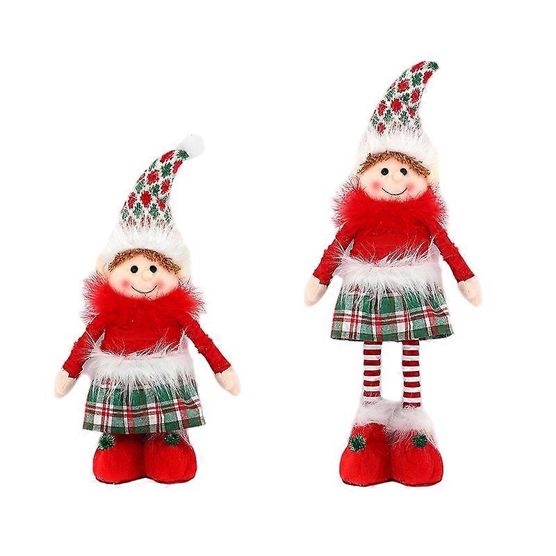 Christmas elf plush toy, SDGZ099, retractable leg design adds fun