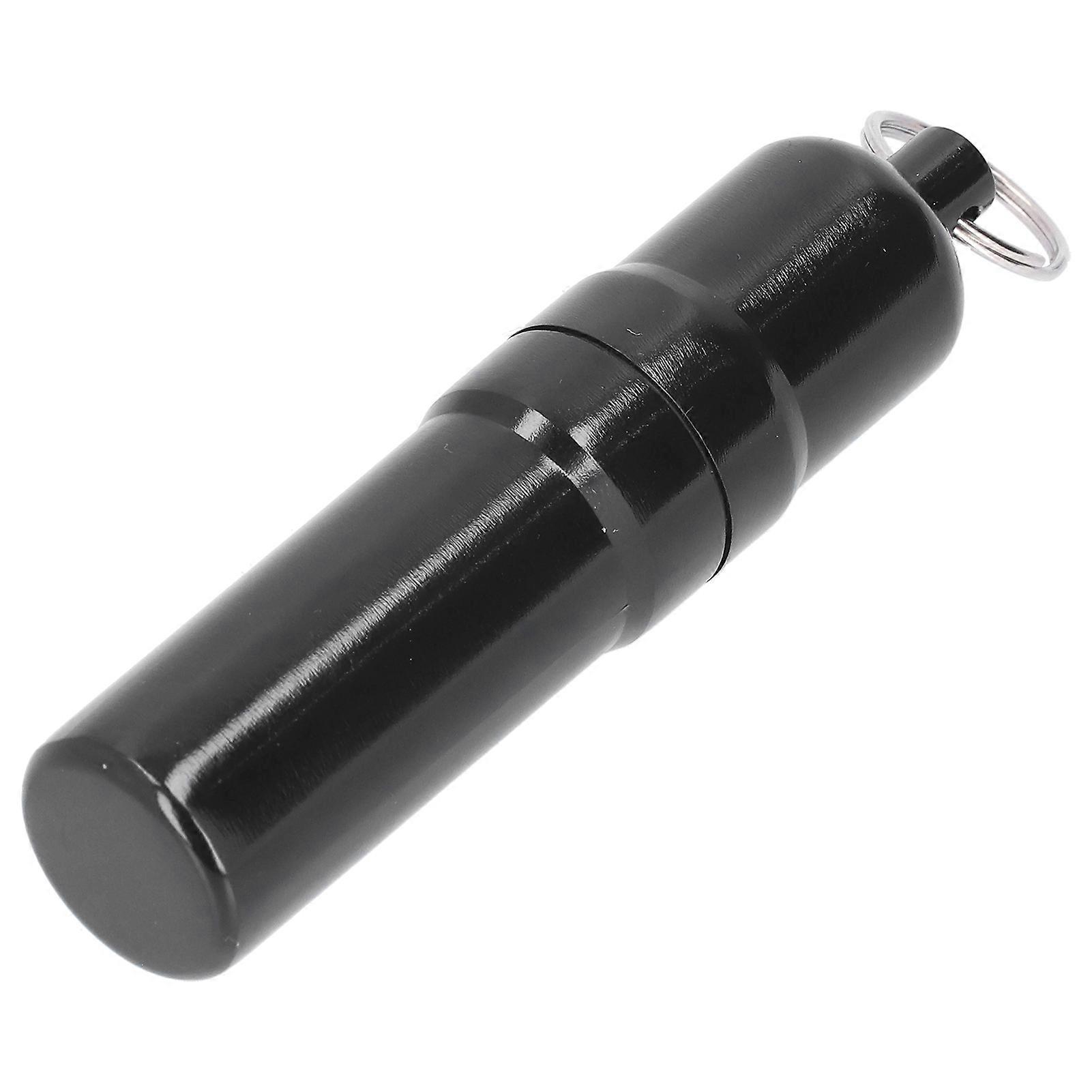 Waterproof Mini Cigarette Case with Key Ring 103x23mm Black