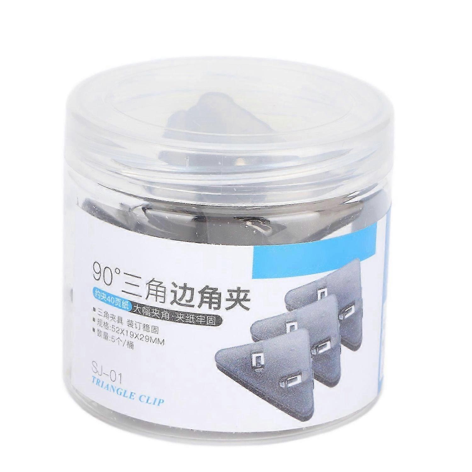 2025 Latest Model 5pcs Paper Clips Triangular Portable Durable Fixing Tool