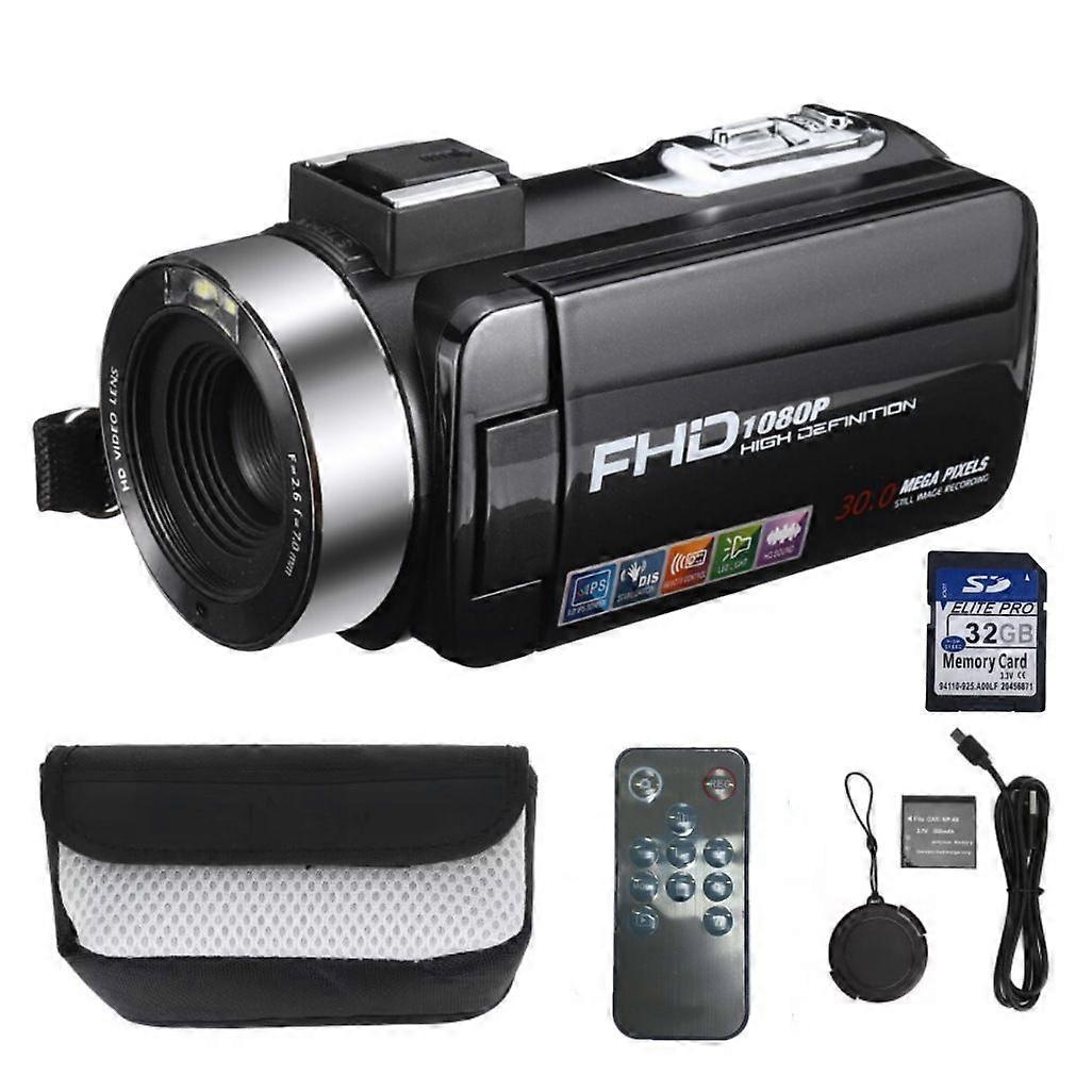 OHP DV08M Video Camera 3.0 inch Hd 1080P Digital Camera 18 Digital Zoom Travel Camera with Remote Control