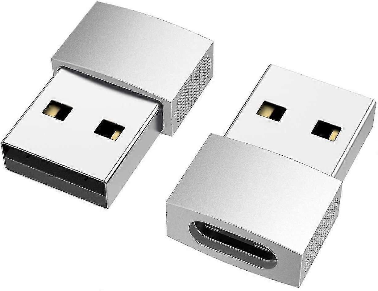 USB C zu USB Adapter (2Er Pack), USB-C Buchse zu USB Stecker, USB Typ C Buchse zu USB OTG Adapter für Macbook Pro 2015/2013, Macbook Air 2017/2015, Laptop