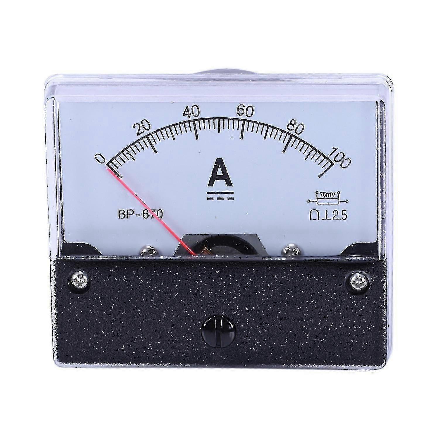 Dc 100A Analoges Panel Stromzähler Amperemeter Messgerät -670 TY