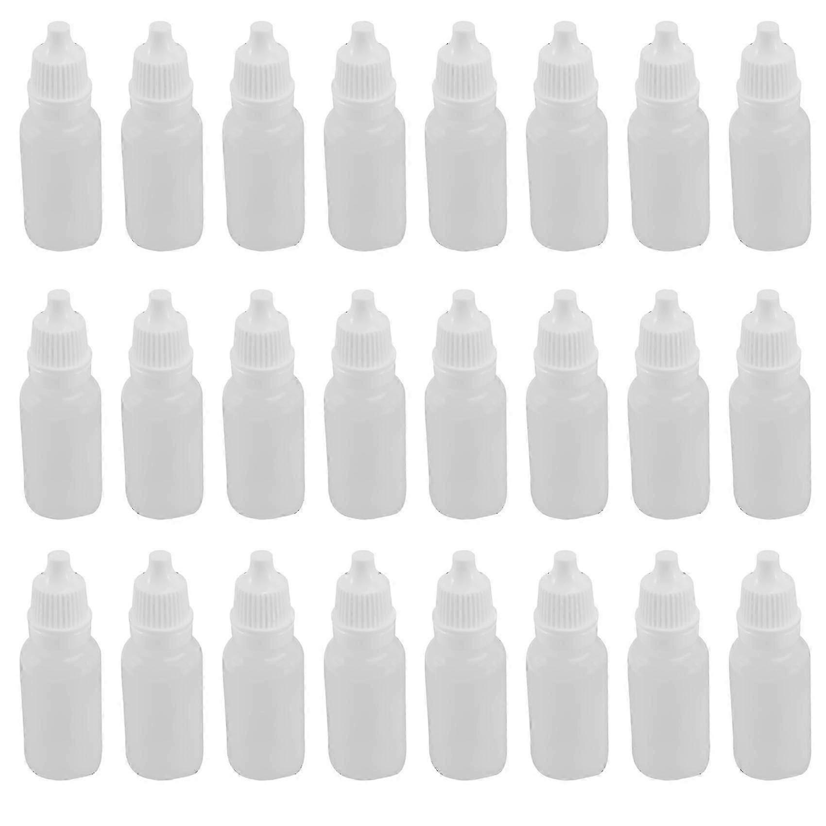 100pcs 15ml Squeezable Dropper Bottles Eye Liquid Dropper Refillable