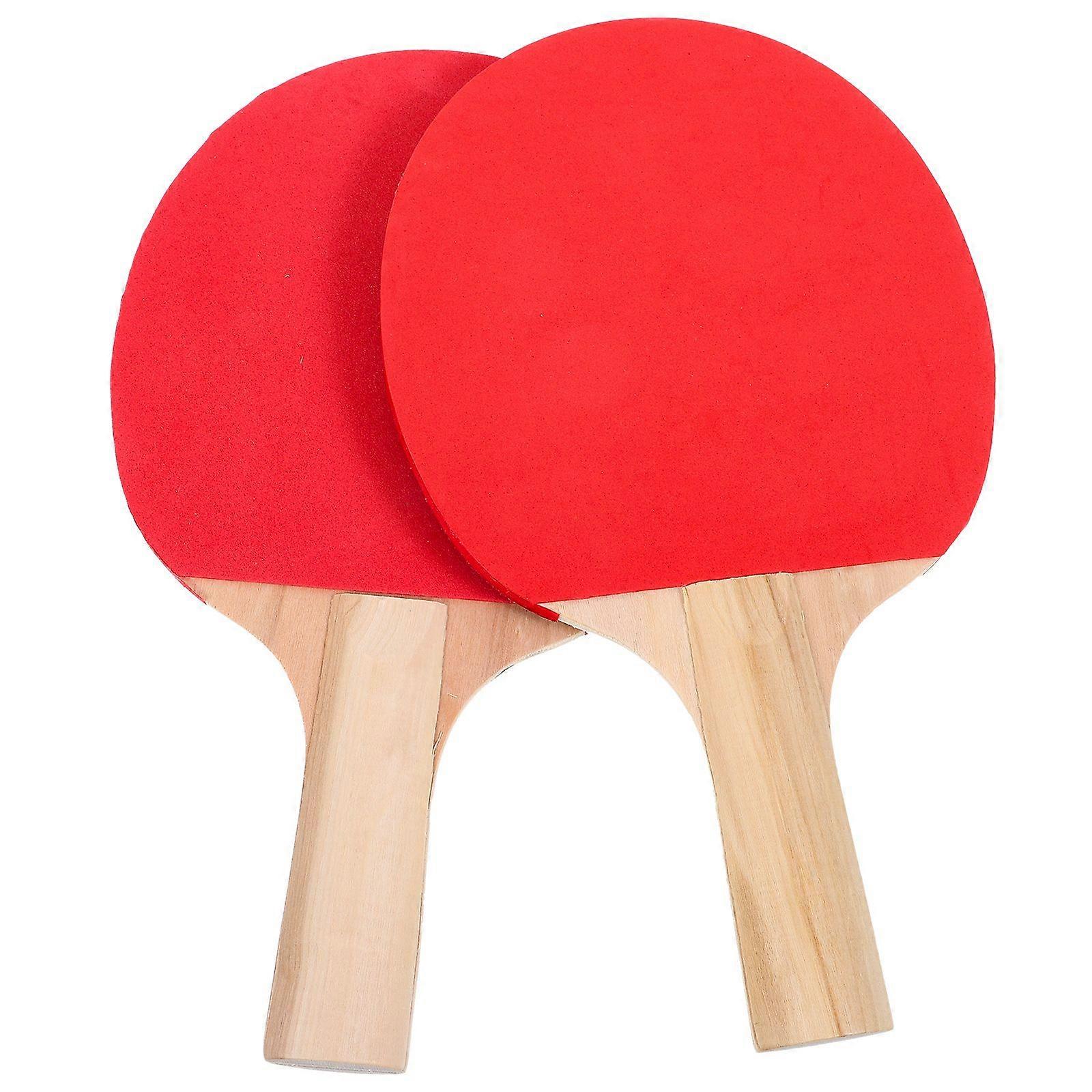 1 Pair of Table Tennis Racket Beginner Table Tennis Racket Wood Table Tennis Paddles