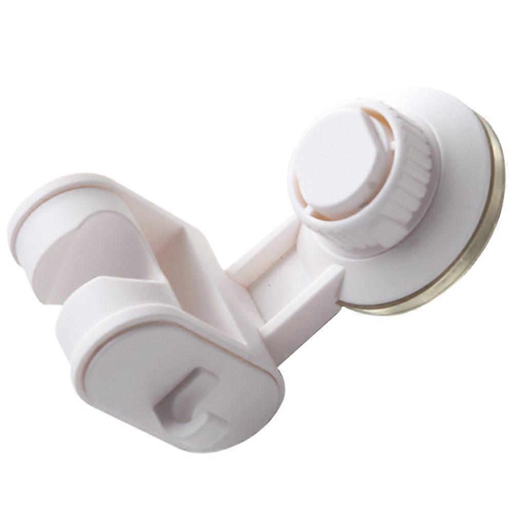 White Suction Shower Head Holder for Easy Installation 4Pcs Set