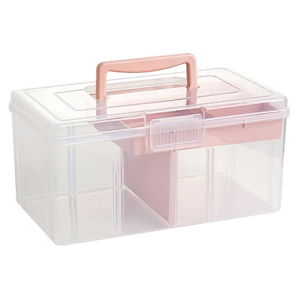 Sewing Container for Craft Supplies Portable Plastic Storage Box 2Pcs