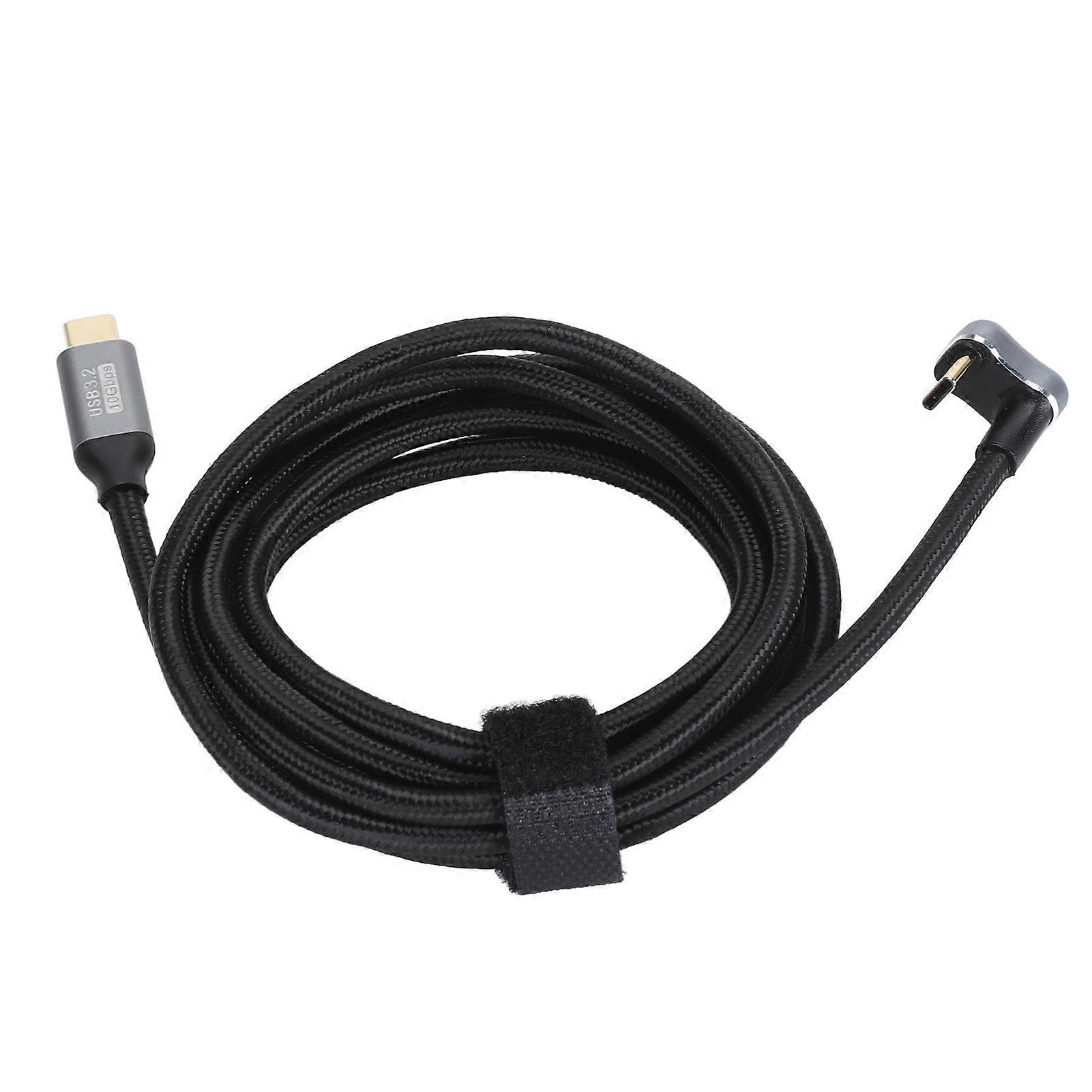 U Shaped Data Cable Type C Male to Male Data Cable USB3.2 Gen2 10Gbps 20V 5A PD100W Fast Charging 4K 60Hz Screen Casting Support OTG 200cm / 78.7in