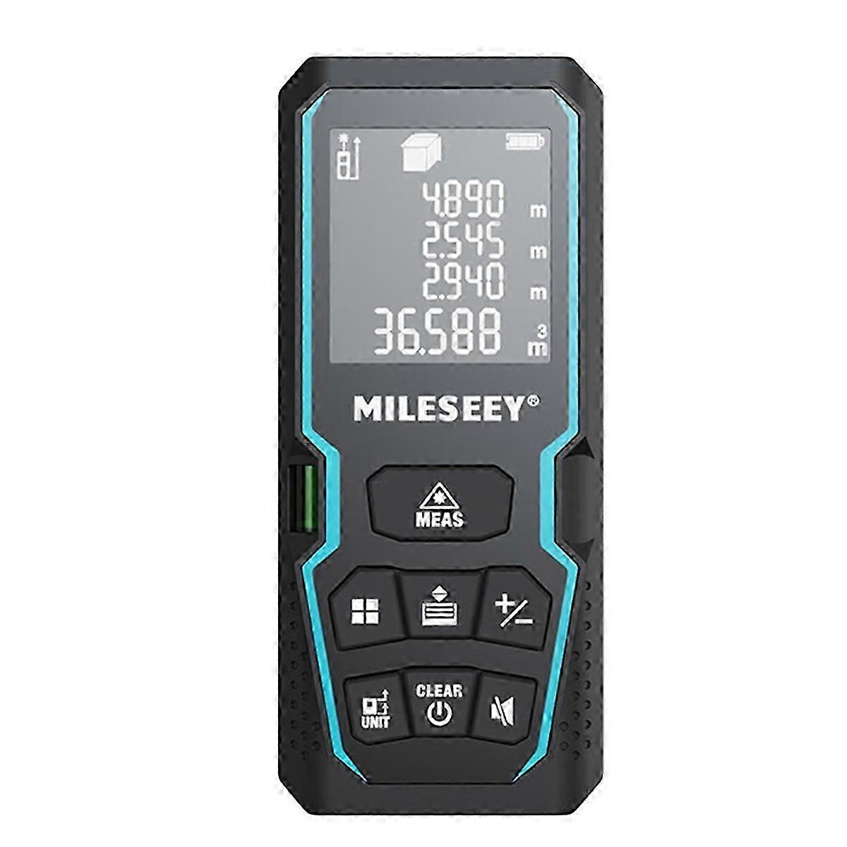 UZ S6 Laser Distance Meter 50m Rangefinder with Level Bubble LCD Display with Backlit, Measure Tools for Home
