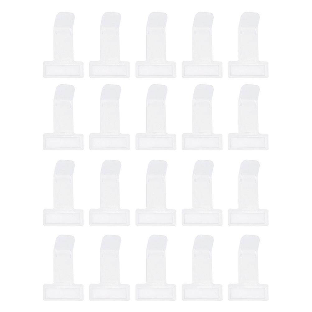 20pcs Transparent Plastic Car Parking Ticket Holder Clips for Windscreen