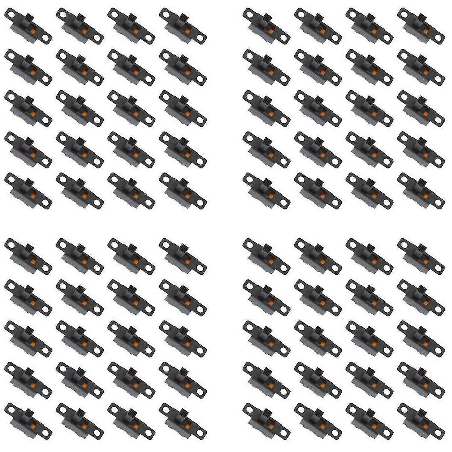 20pcs 5V 0.3 A Mini Size Black SPDT Slide Switch