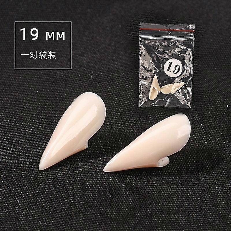 5Pairs Halloween Vampire Teeth Fangs Dentures Prop Party Costume DIY Cosplay Props Decor False Teeth Resin Fangs With Solid Glue