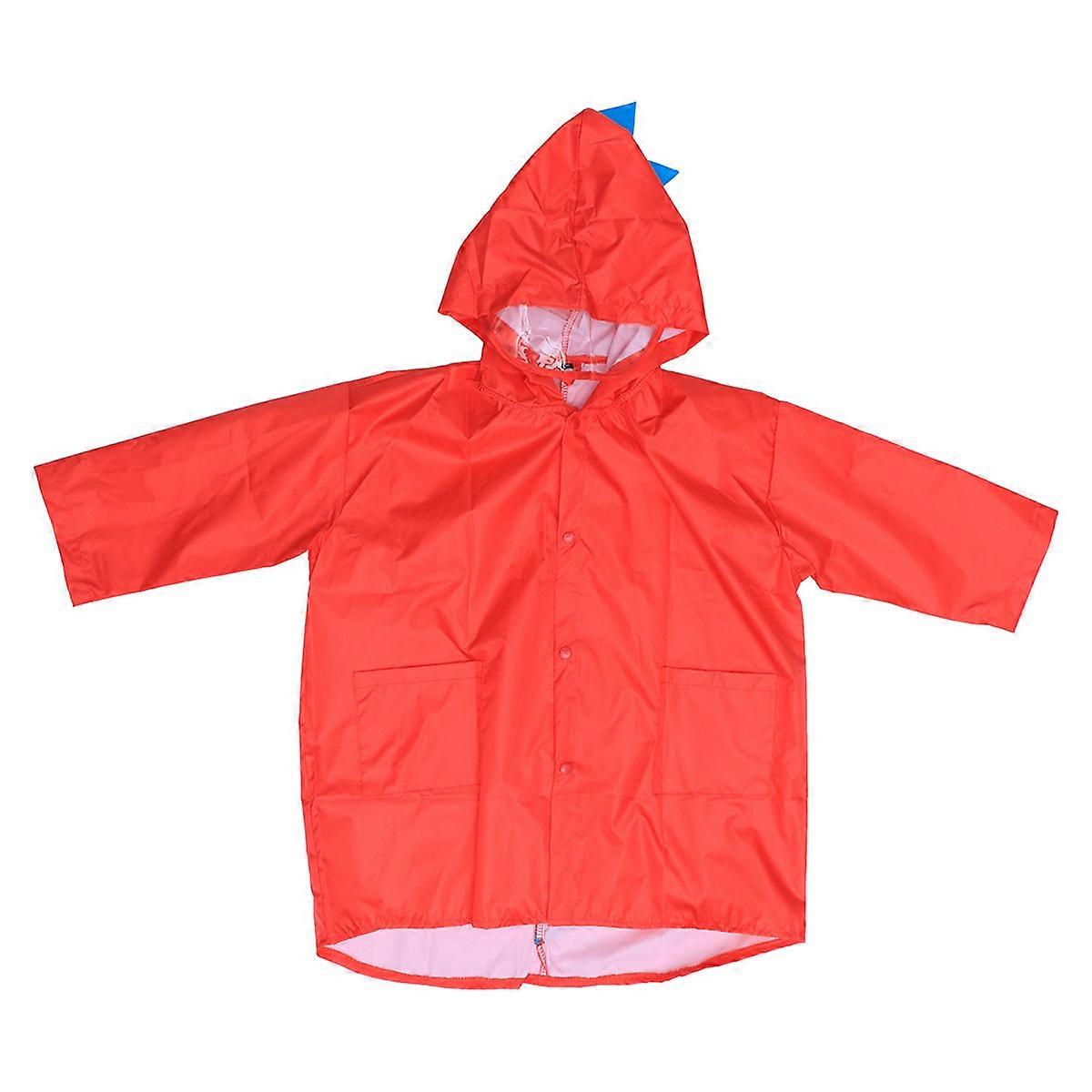 Children Raincoats with Hood for Kids Rain Coat in Red Color