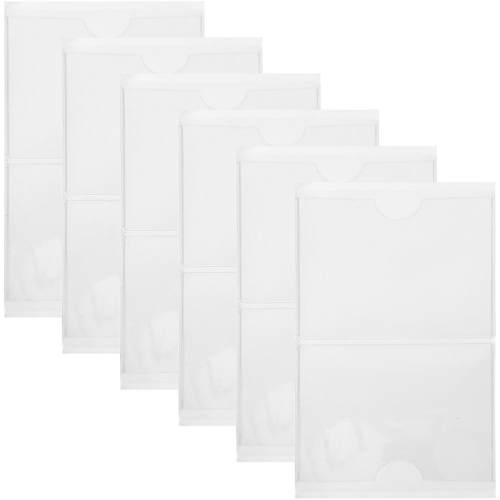 Adhesive Label Pockets Card Holders for Organizing 60Pcs Transparent PVC
