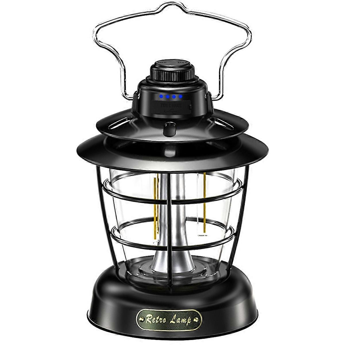 Retro Lantern Outdoor Multi-Function Camping Tent Light A