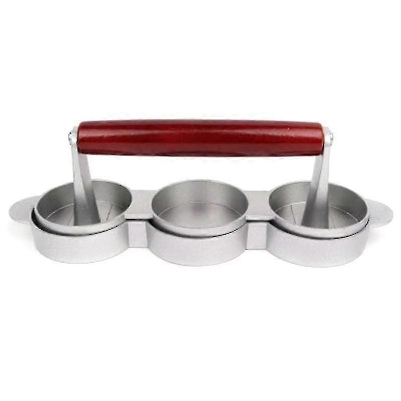 Mini Hamburger Presses Nonstick 3 Slot Small Patties Press Triple Beef Maker Mold Machine Meat Kitc