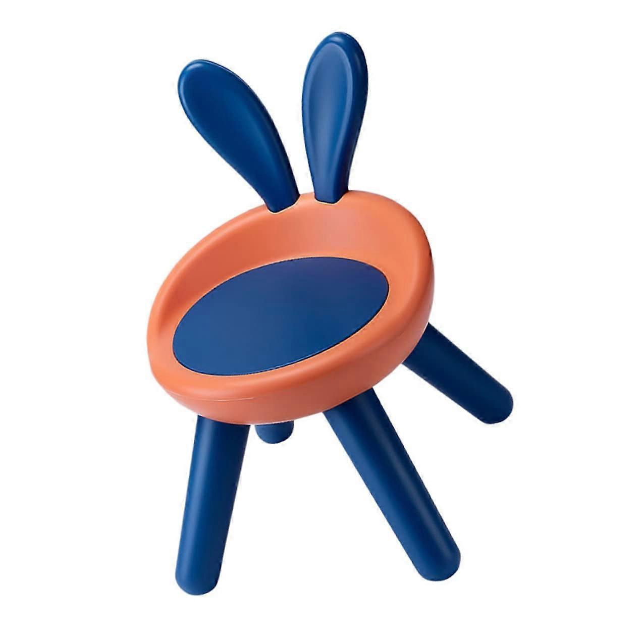 Fall Back Chair Stool Kindergarten Bright Orange NonSlip Plastic Seat With Rounded Edges Home Nursery Classroom Use