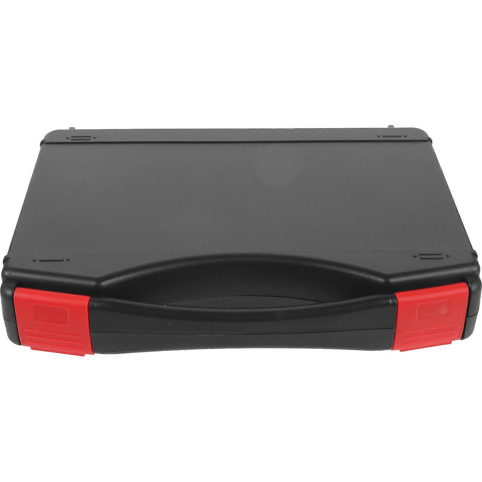 Small Plastic Case Hard Carrying Toolbox for Storage 2Pcs Durable Black