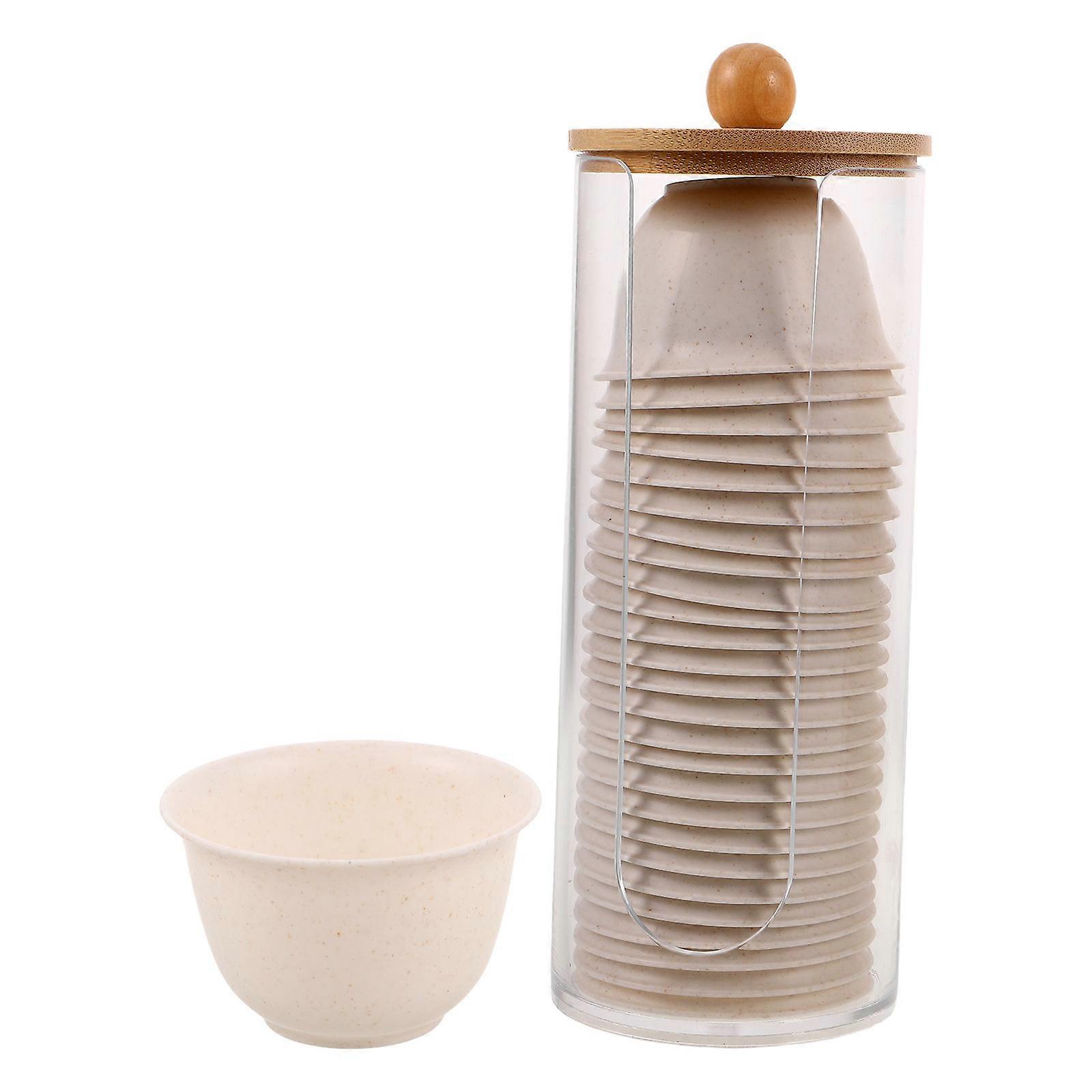 Tea Cups with Organizer Rack for Home 144Pcs Portable Unbreakable Cups