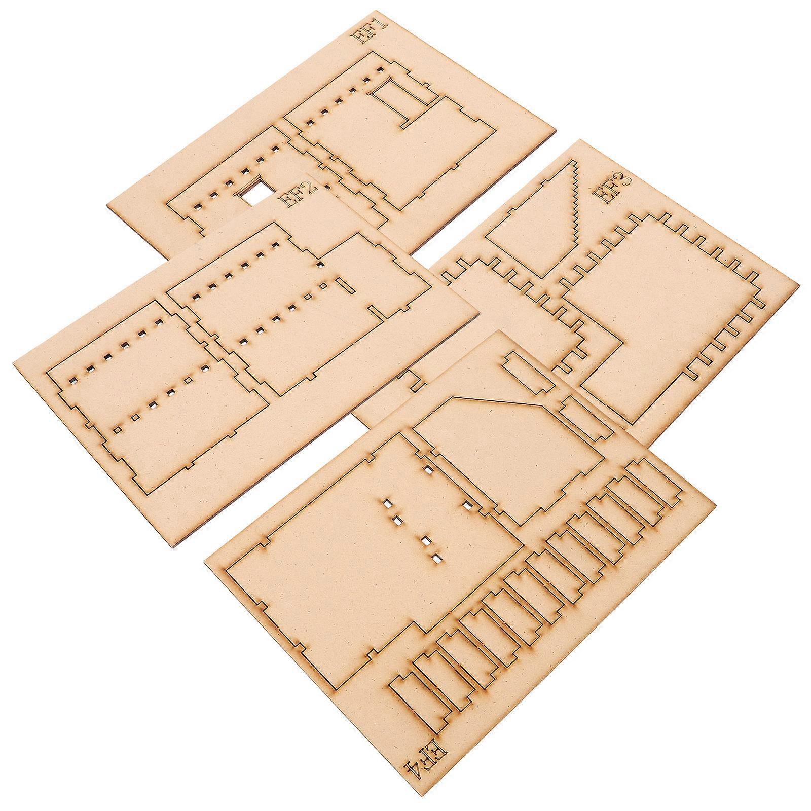 Building Puzzle Kit Middle Eastern Two- for Kids 3Sets Wooden Model
