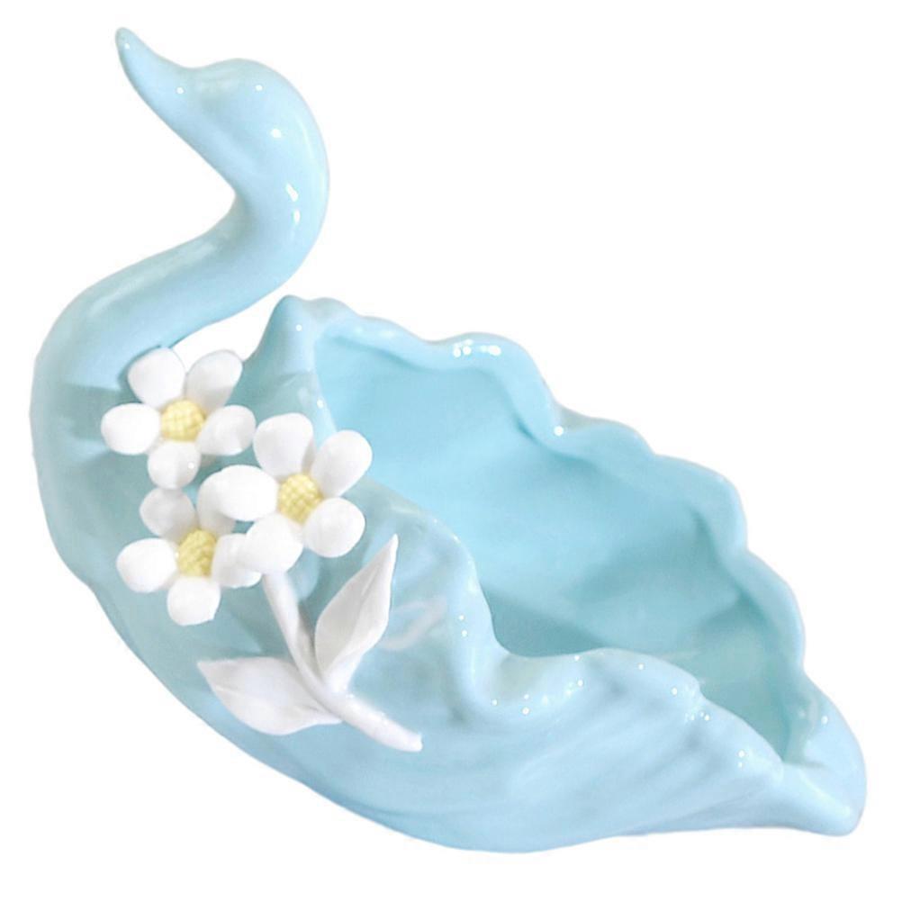 5Pcs Ceramic Swan Shaped Ashtray Perfect For Decorative Use At Home Office Bar Sky- Prevention