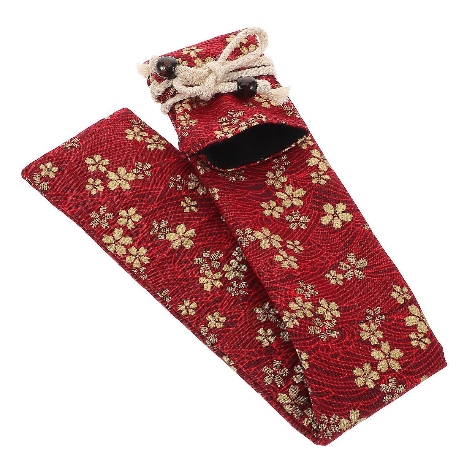 Drumstick Storage Bag for Portable Use with Decorative 5Pcs Pouch