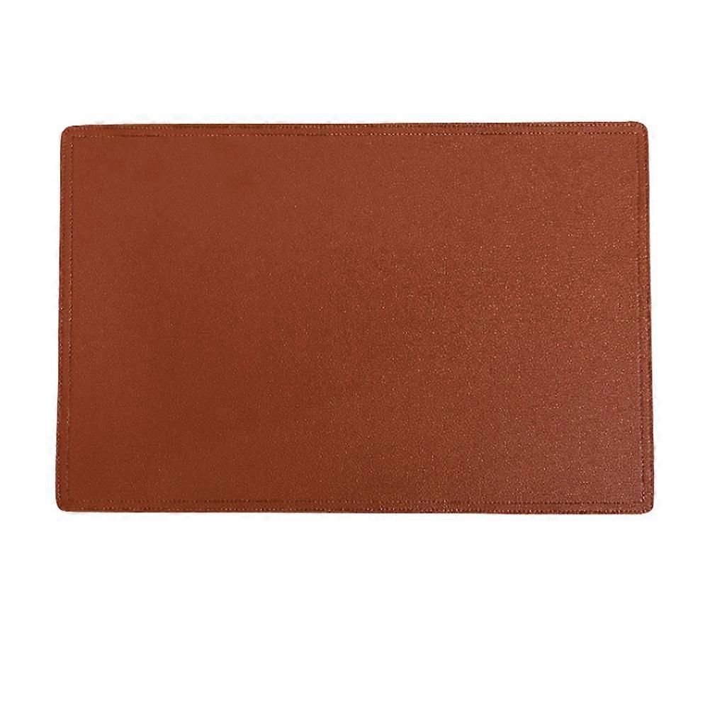 Oil-Resistant Table Mat Double Layers Khaki For Home Use Waterproof And Oil-Proof 1Pack