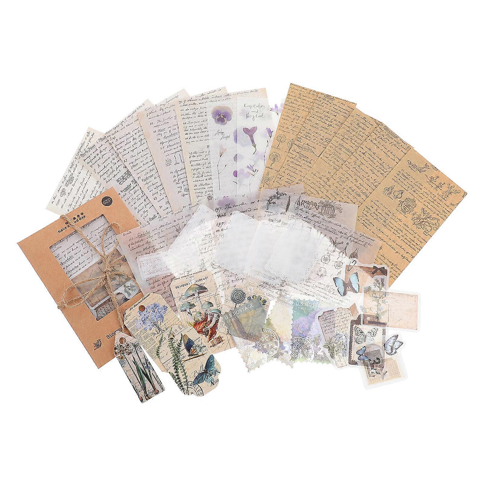 Scrapbook Decoration Paper With Assorted Color For Handmade Greeting And Making 2 Sets