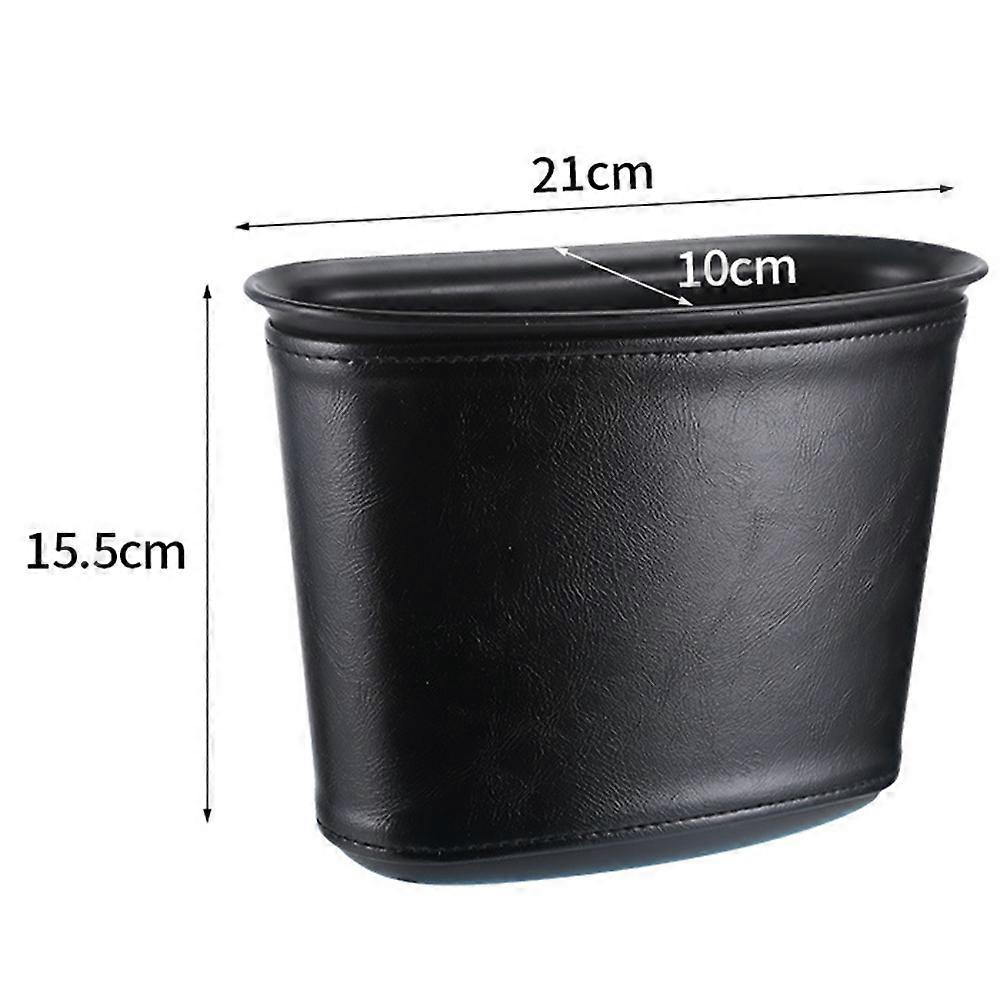 Waterproof Car Trash Can 2Pcs Foldable Storage Solution For Travel And Daily Use Crafted In Black