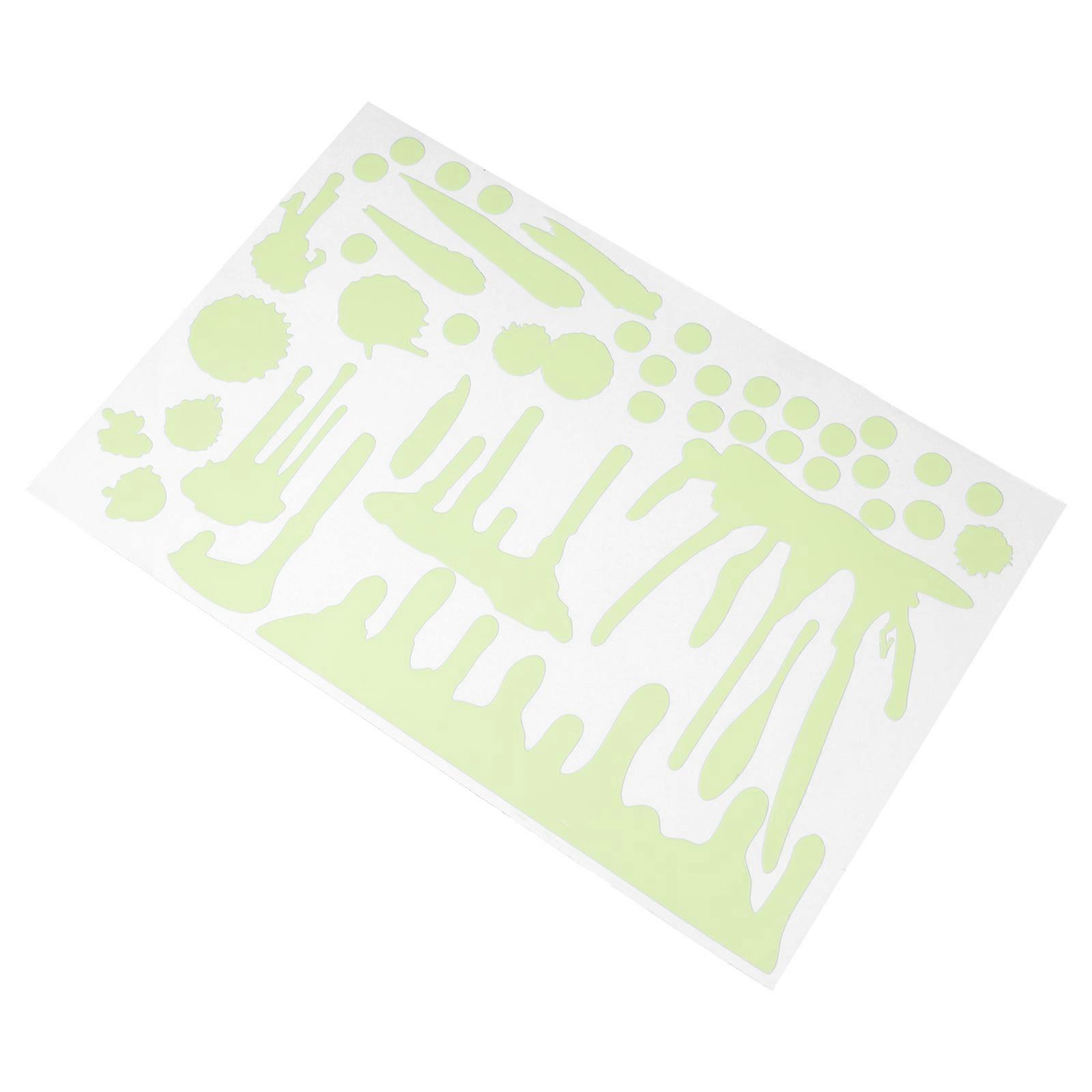 Halloween Window Stickers Glow in The Dark for Decor 4 Sheets Bloody Design