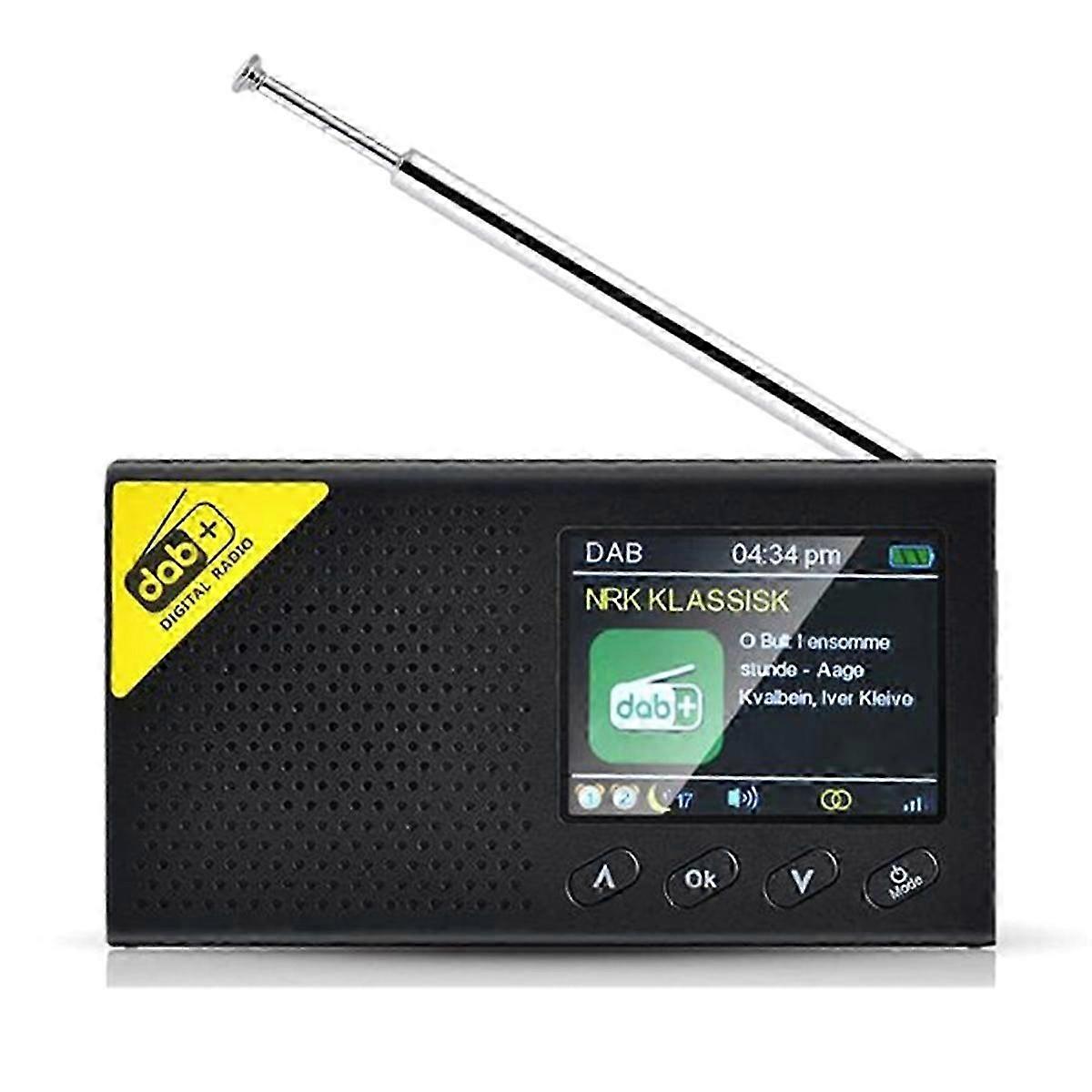 Stereo Radio 2.4 Inch LCD Color Screen Digital Signal Broadcast Adapter Bluetooth-Compatible 5.0 Ra