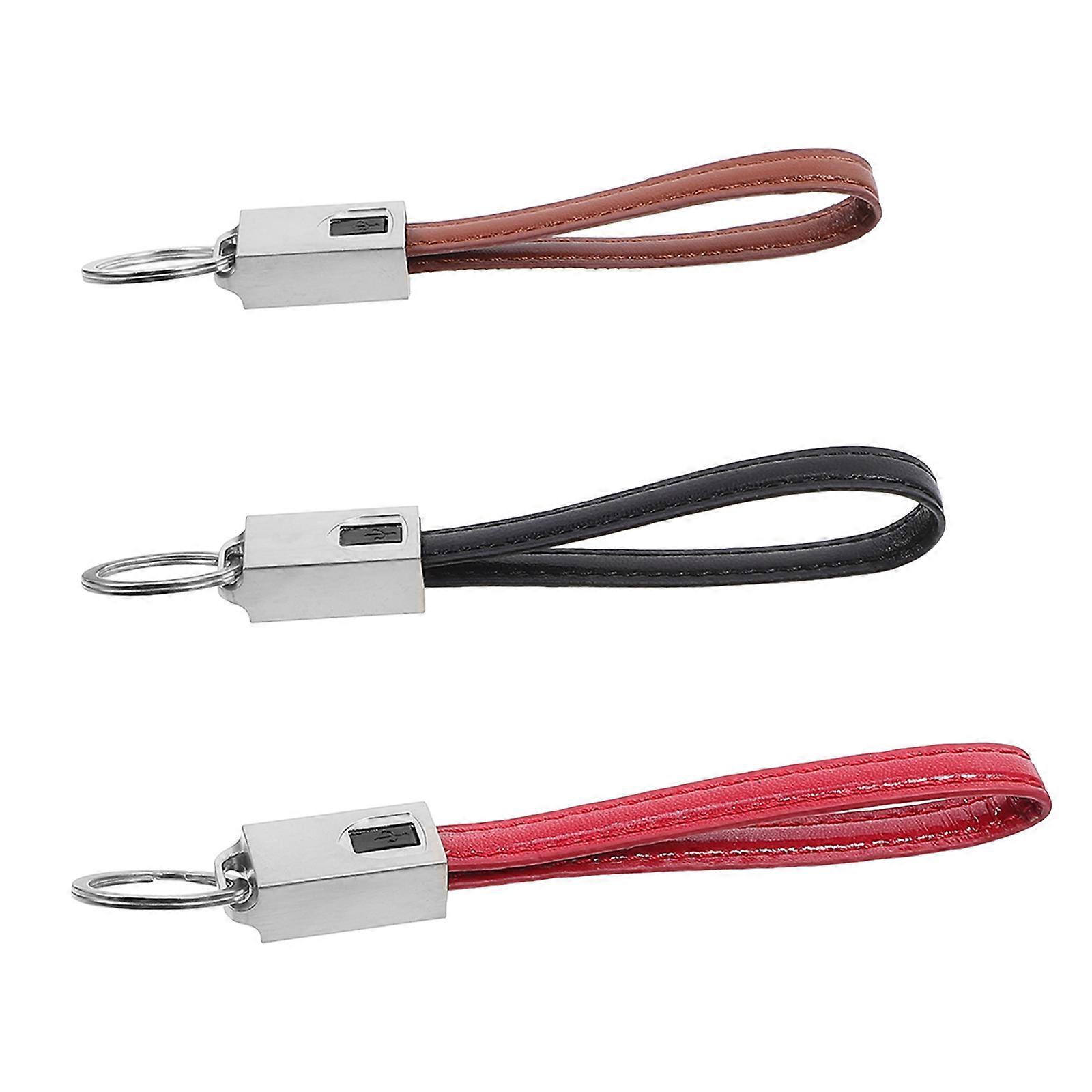 Phone Lanyard USB C Keyring Cable for Fast Charging 3Pcs