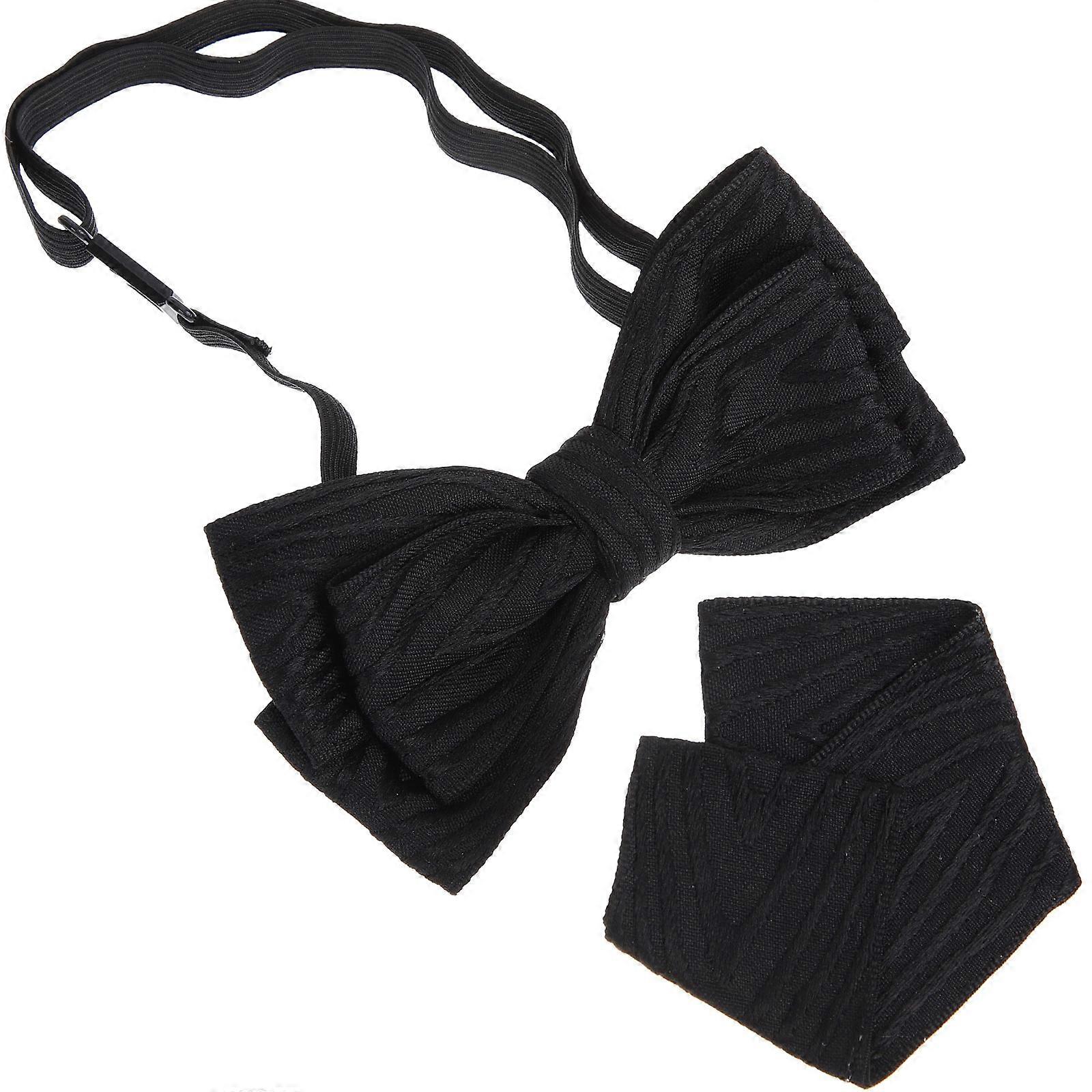 Bow Ties for Men Bow Tie Set for Decoration 2Sets with Pocket Square