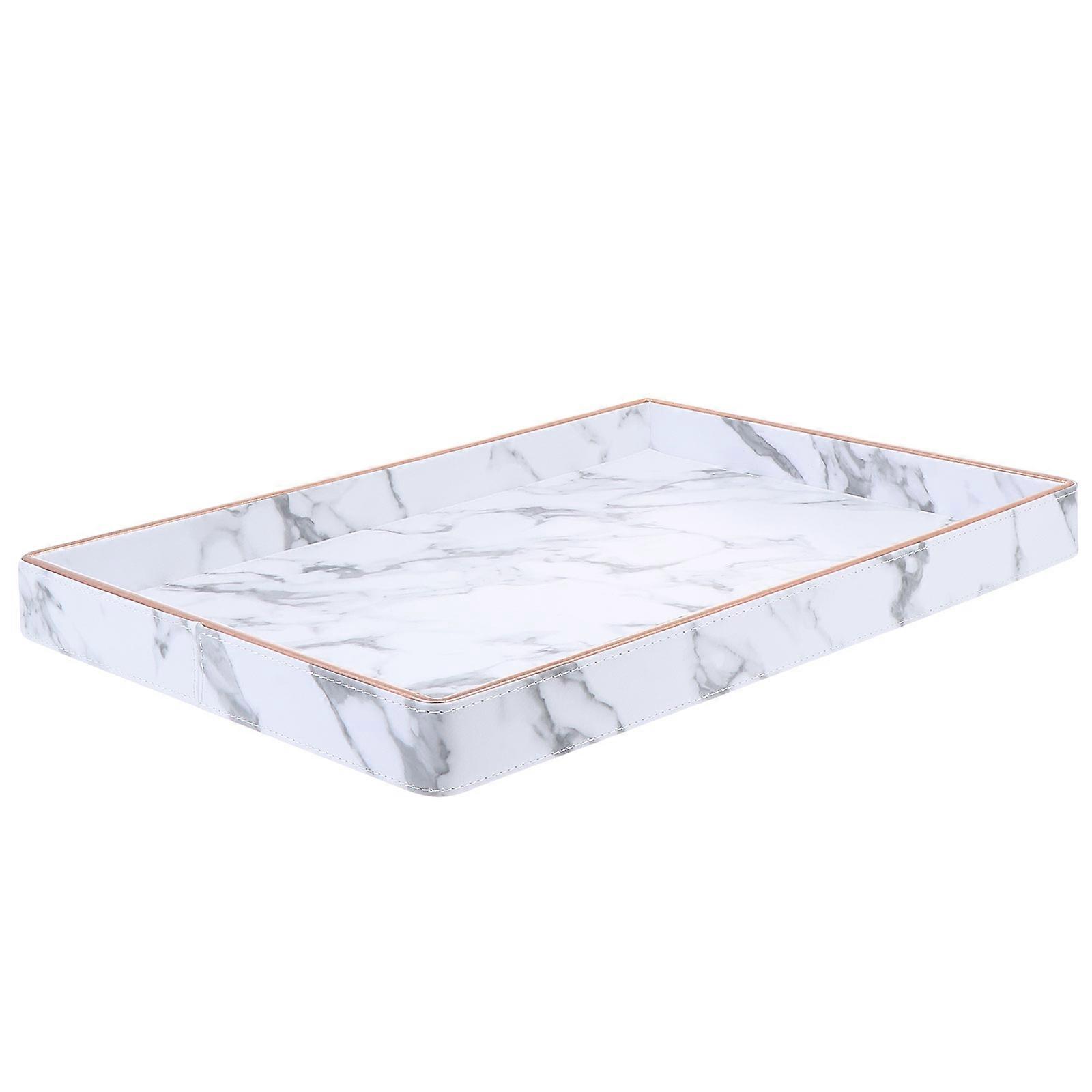 Storage Tray Marble Design for Bathroom 2Pcs