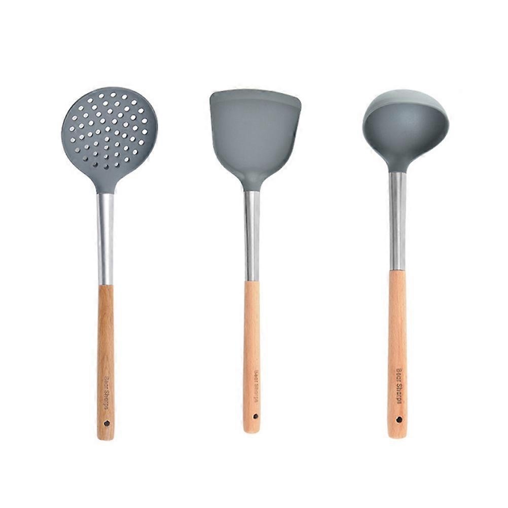 Kitchen Supplies Silicone Kitchen Set for Home 3Pcs Grey