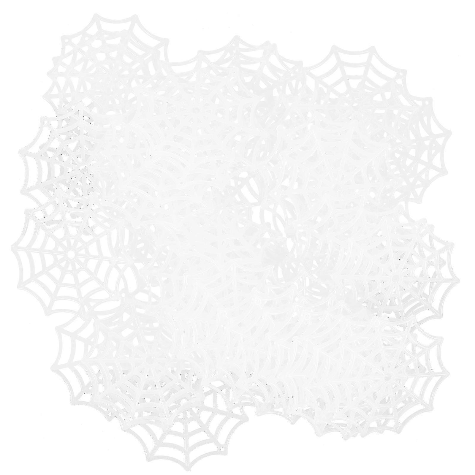 Plastic Cobweb Halloween Cobweb Decorations for Decor 150Pcs White