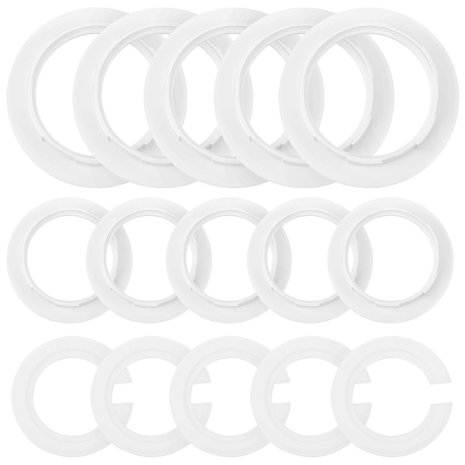 Lamp Shade Collar Lampshade Reducer Ring for Bulb 45Pcs White Set