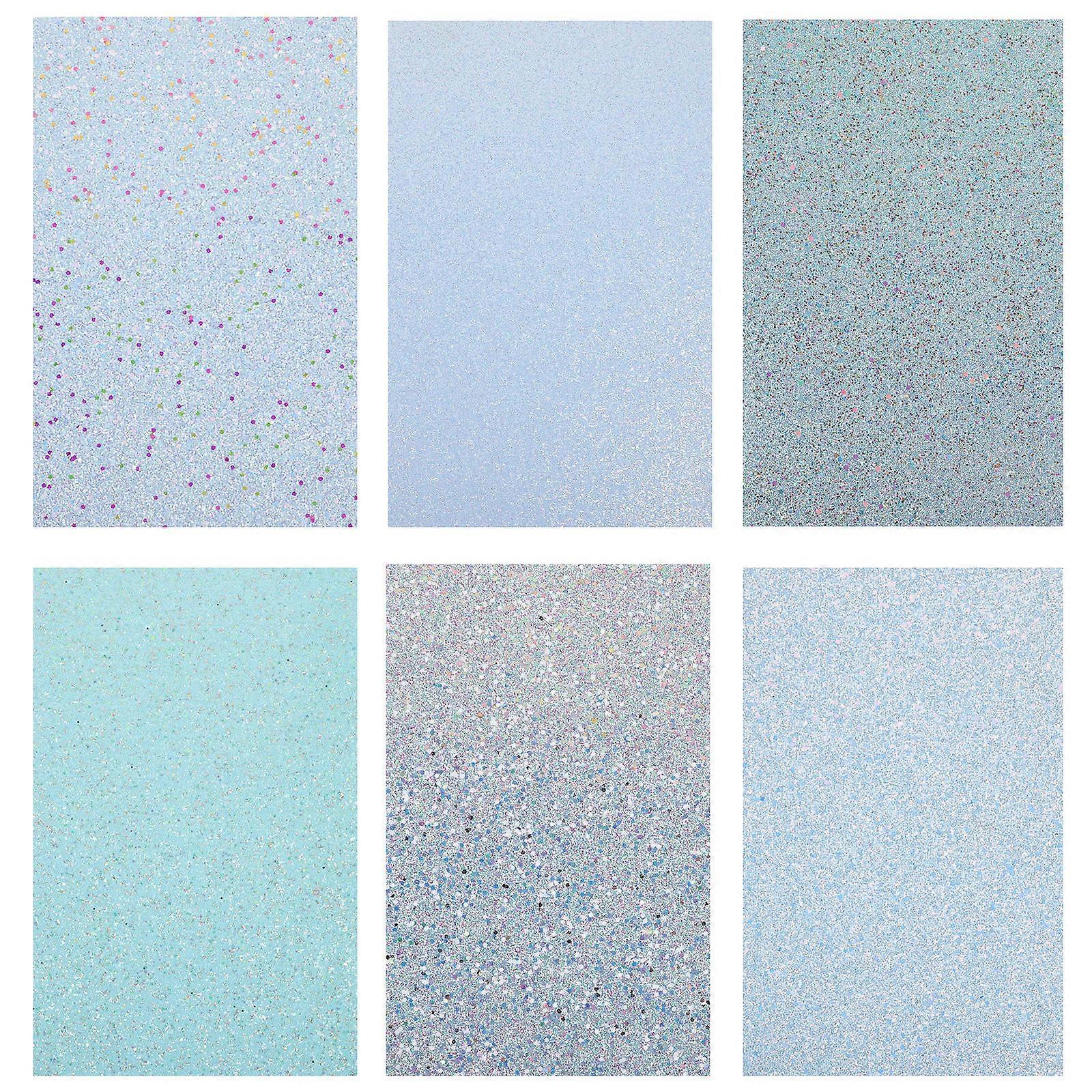 Artificial Sheets 18 Sheets Glitter Design Ideal For Craft Makers Home Decor DIY Projects Decorations