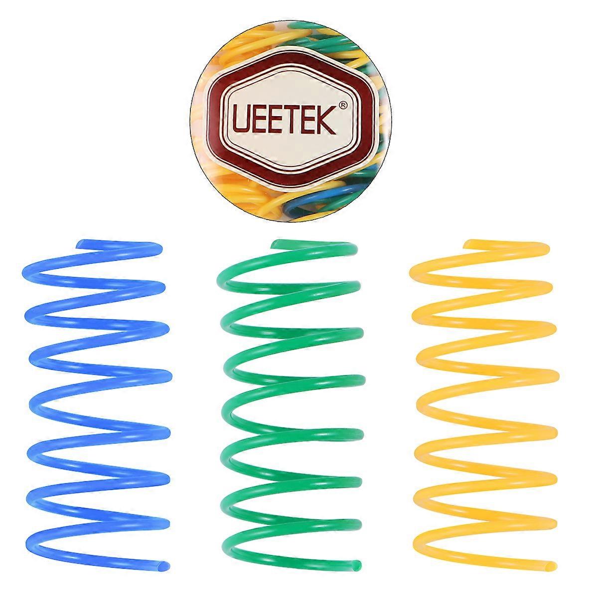 Spring Toys for Cat Ueetek Plastic Kitten Toys for Pet Use 3Pcs Assorted Color