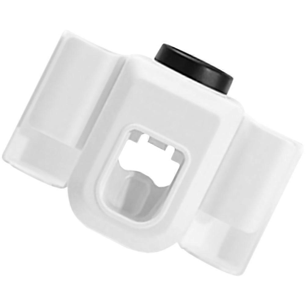 Toothbrush Holder with Wall Mounted Toothpaste Dispenser for Storage 2Pcs