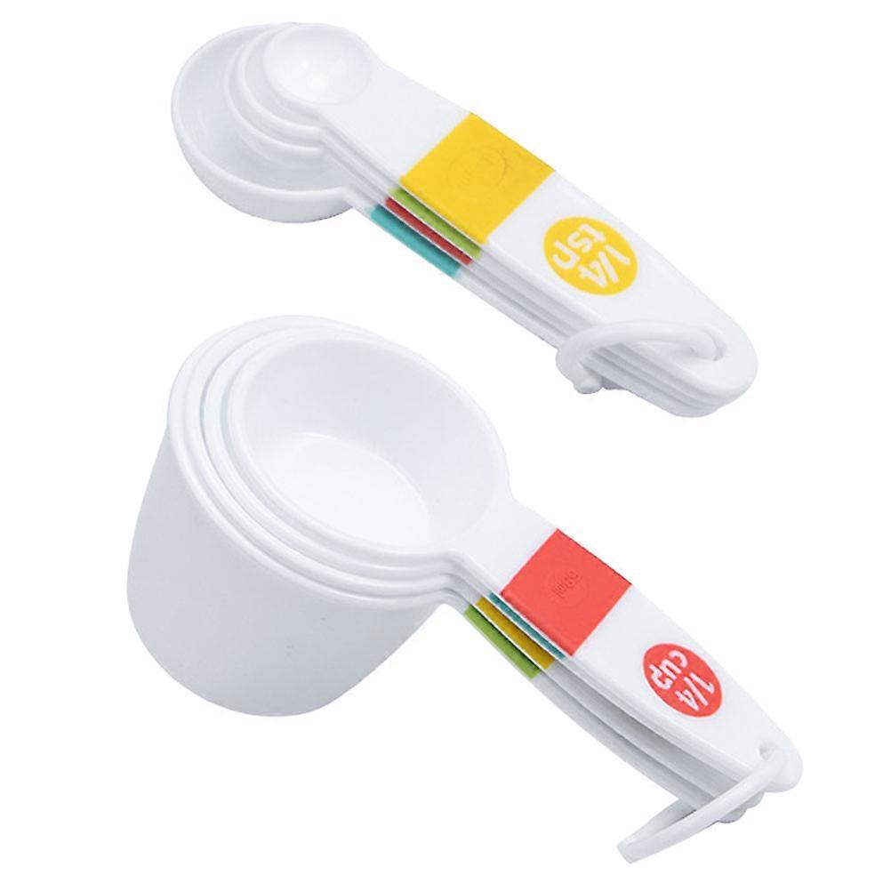 Measuring Cups Spoons Set for Baking 3Sets of Stackable Plastic Measuring Tools