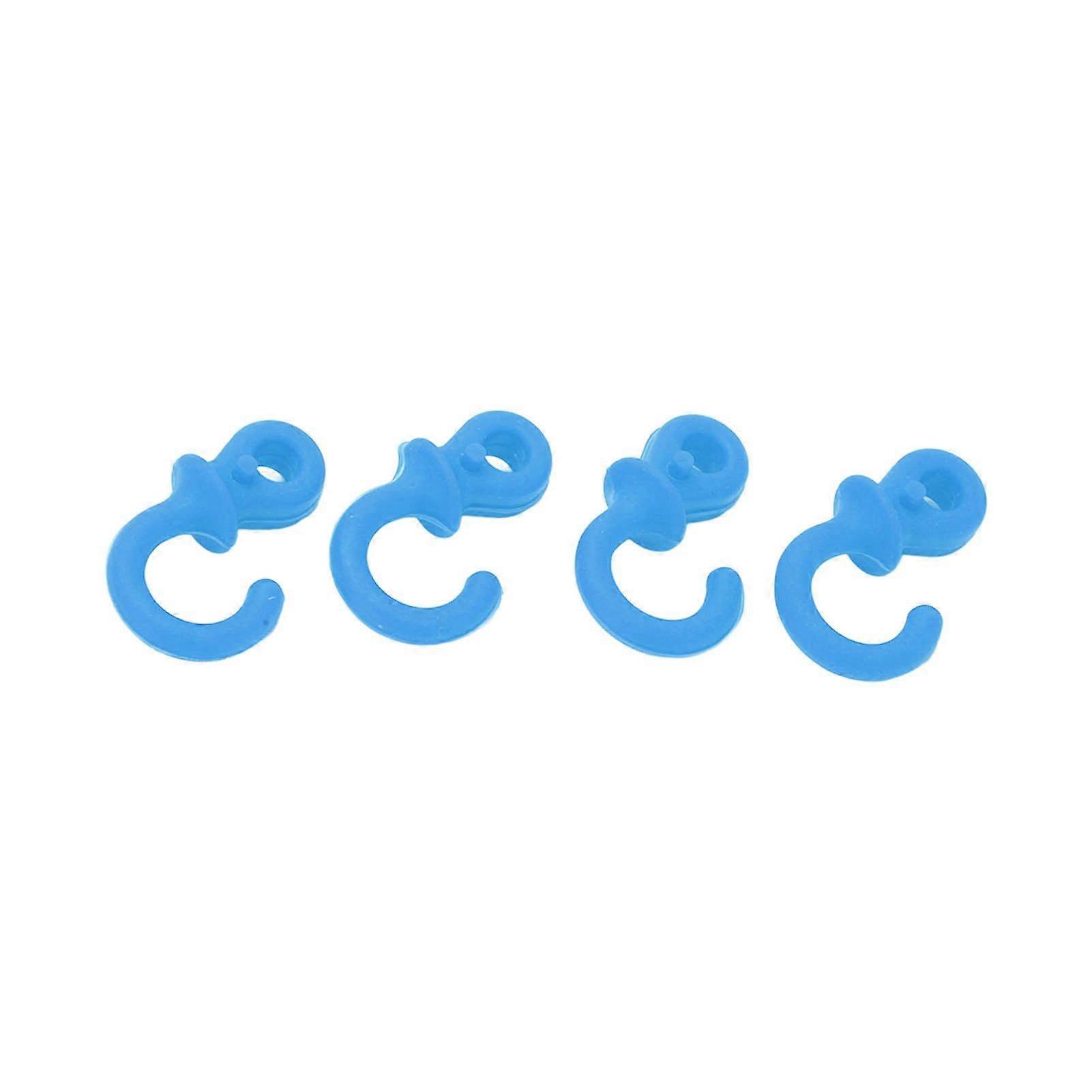 4Pcs Archery Bow String Silencers Monkey Tail Compound Bow String Stabilizer Shock Absorption for Ourdoor TrainingBlue