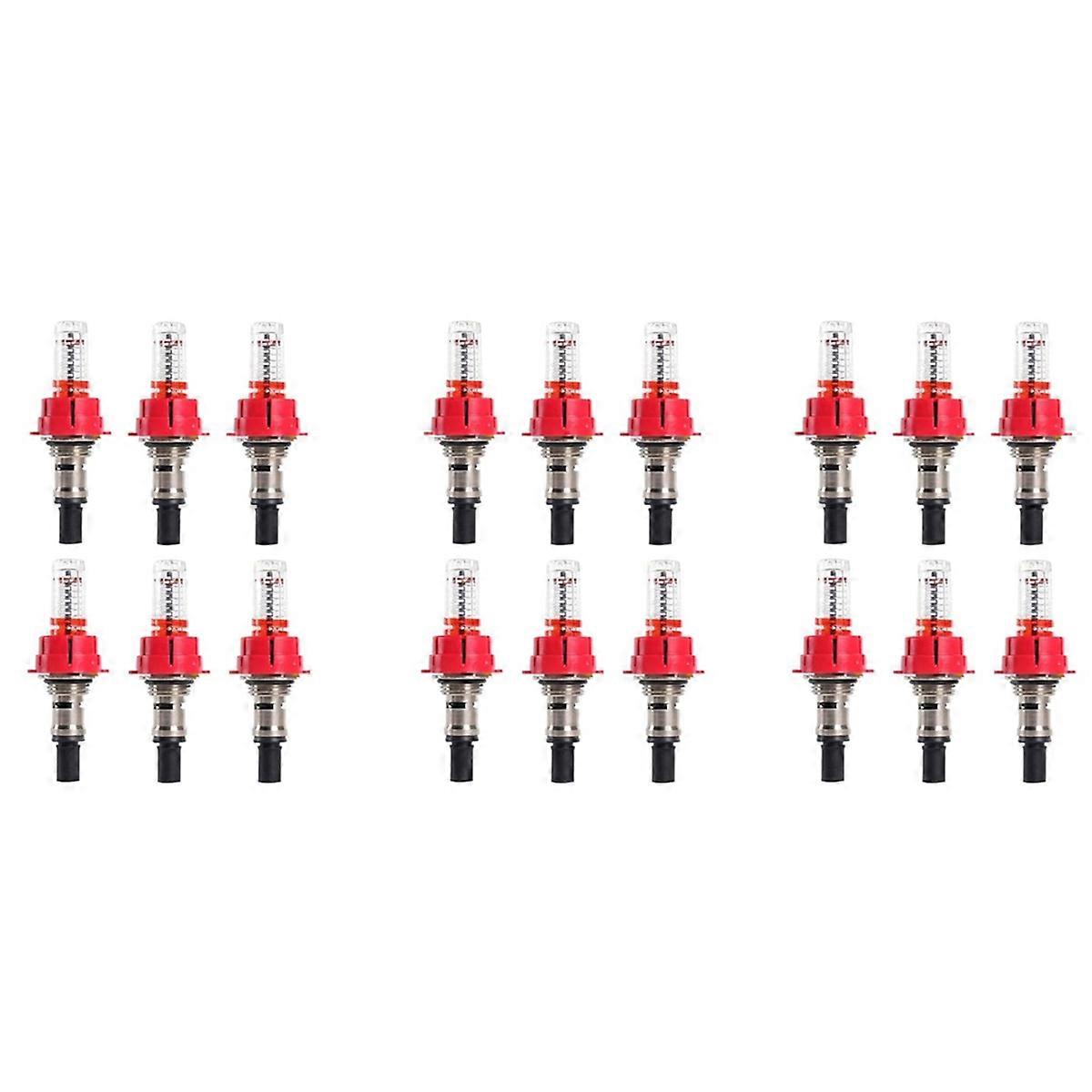 18 Pcs Underfloor Heating Manifold Flow Meter, Visual Flow Monitoring Regulator for Underfloor Heati