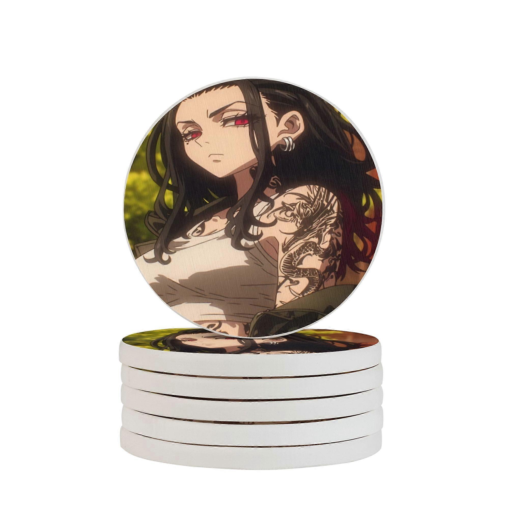 Tokyo Revengers Absorbent diatomaceous earth coaster, odorless diatomaceous earth non-slip insulation protects the table top from damage One Size